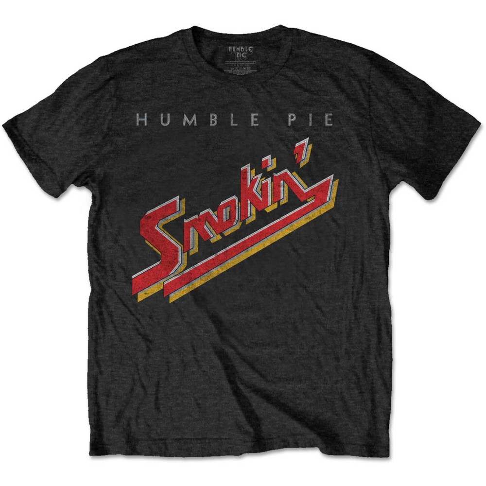 Humble Pie - Smokin' Vintage Heren Tshirt - Zwart